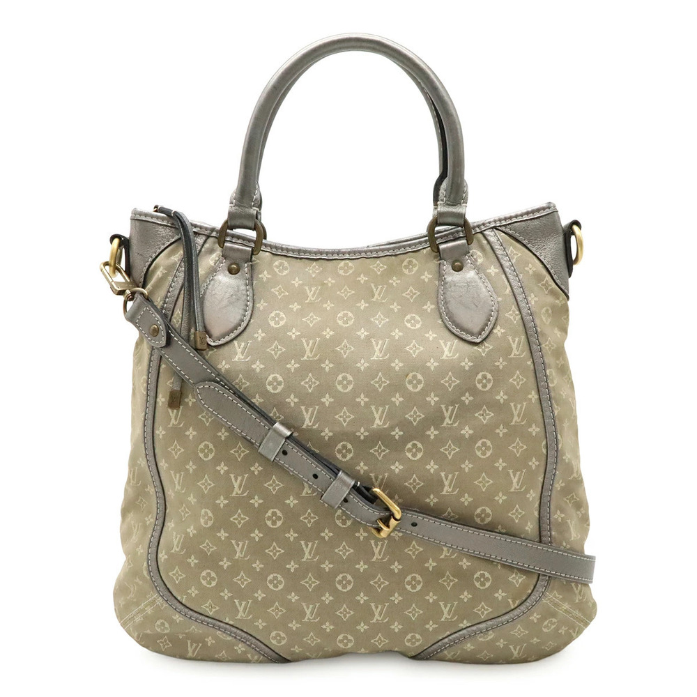 LOUIS VUITTON Monogram Lin Buzas Un Jour Shoulder Bag Handbag Platine Gray